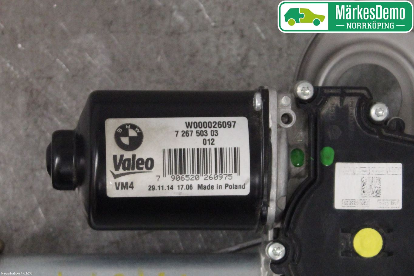 BMW 1 F20/F21 11-19 Viskeroverføring Frontrute