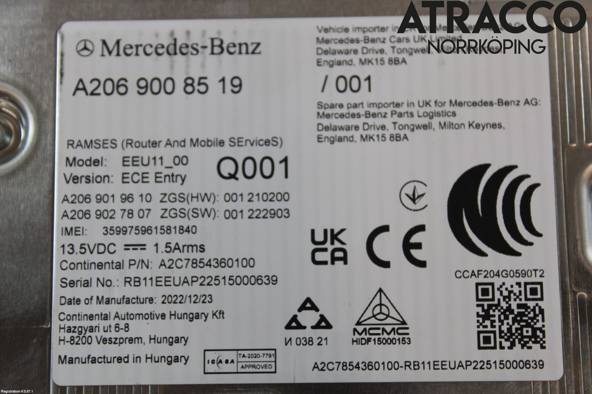 Mercedes-Benz MB GLC-KLASS (X254) 22- Styreenhet Klima