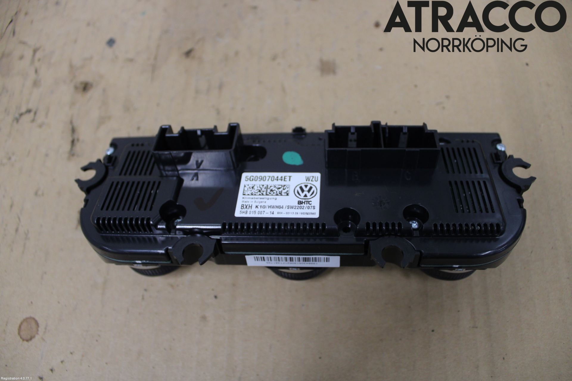 Volkswagen VW PASSAT 15-19 Varmeapparat Panel(Regulering)