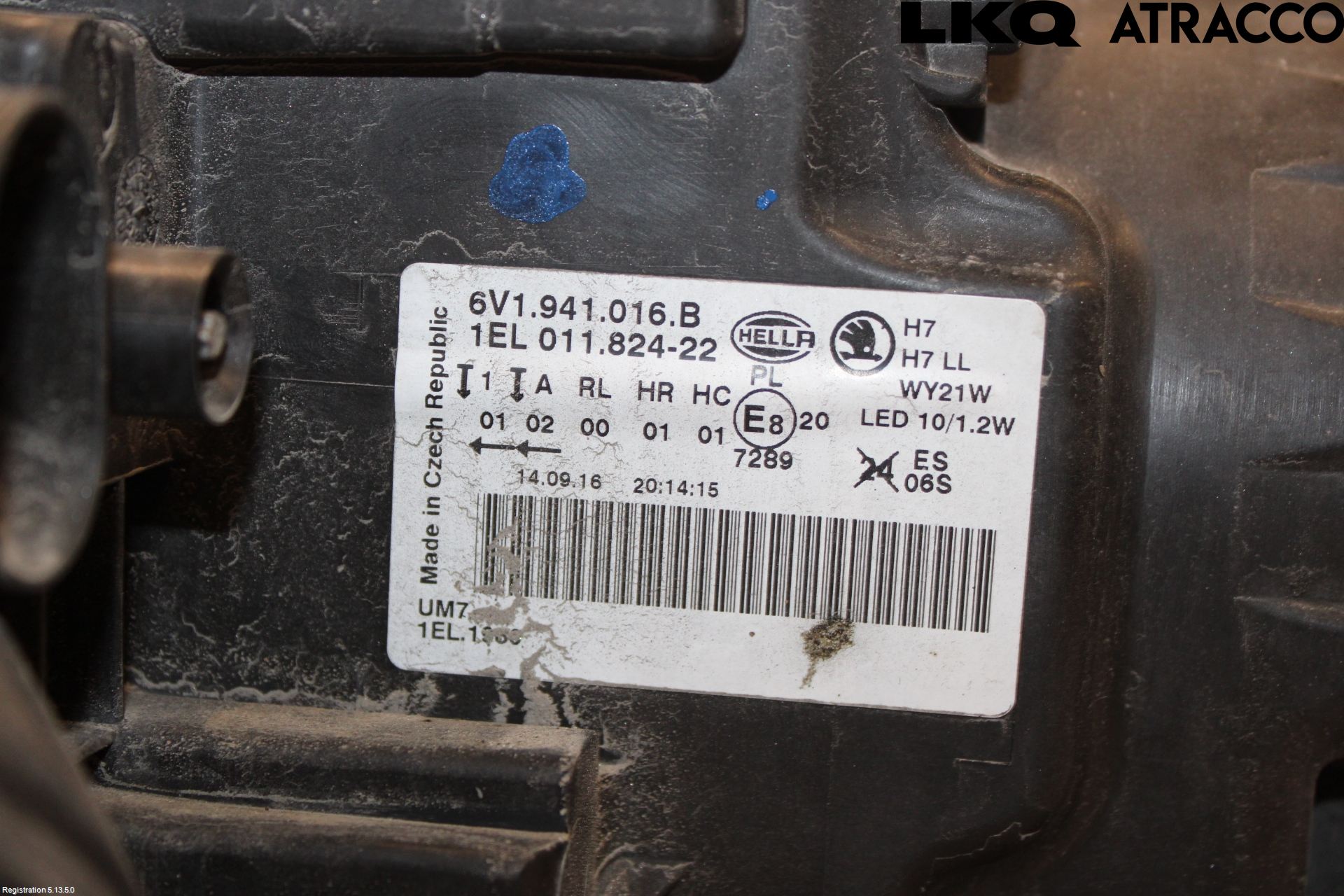 Skoda FABIA 15-21 Frontlykt Høyre