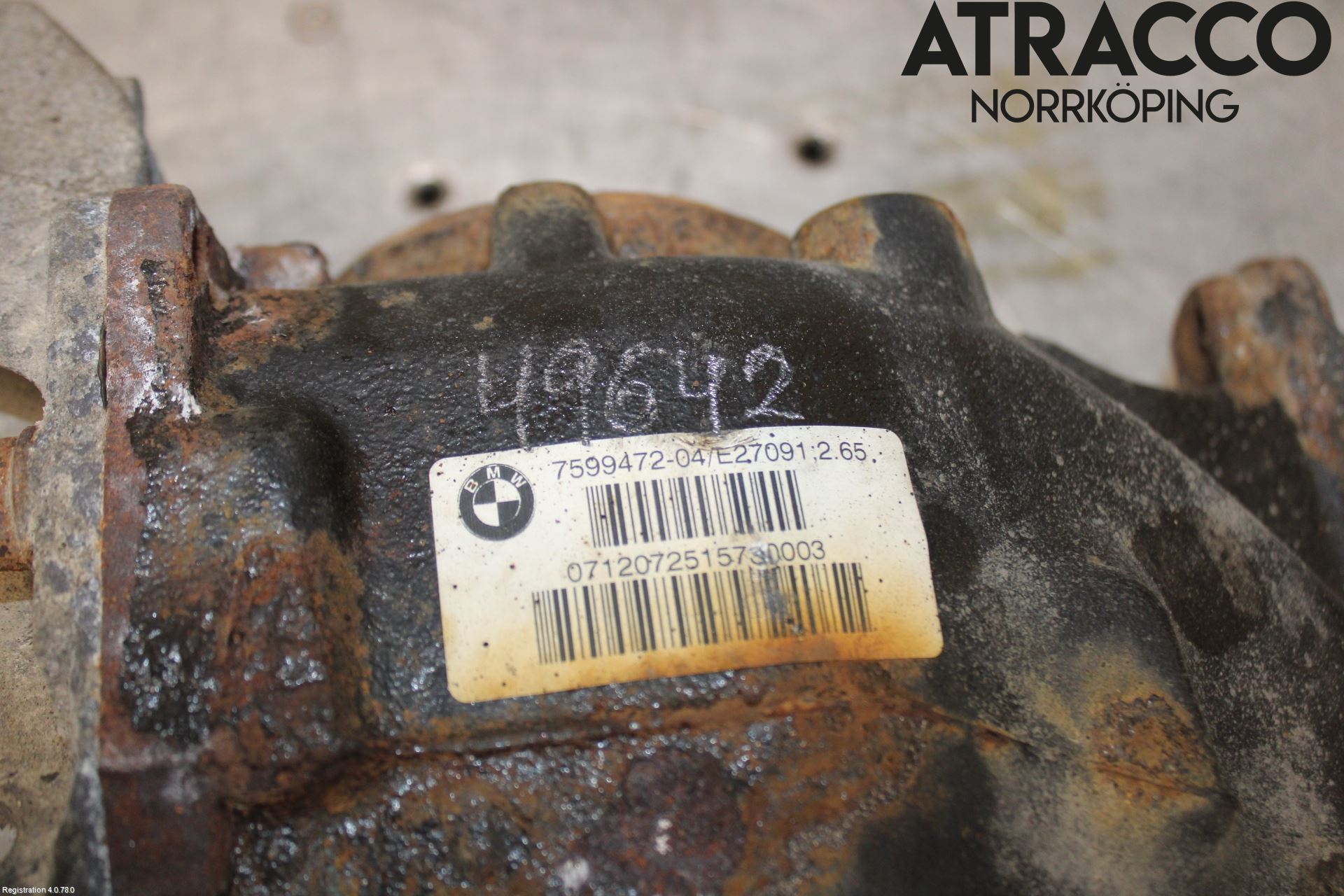 BMW 1 F20/F21 11-19 Bakaksel Kardang Bak -Diff