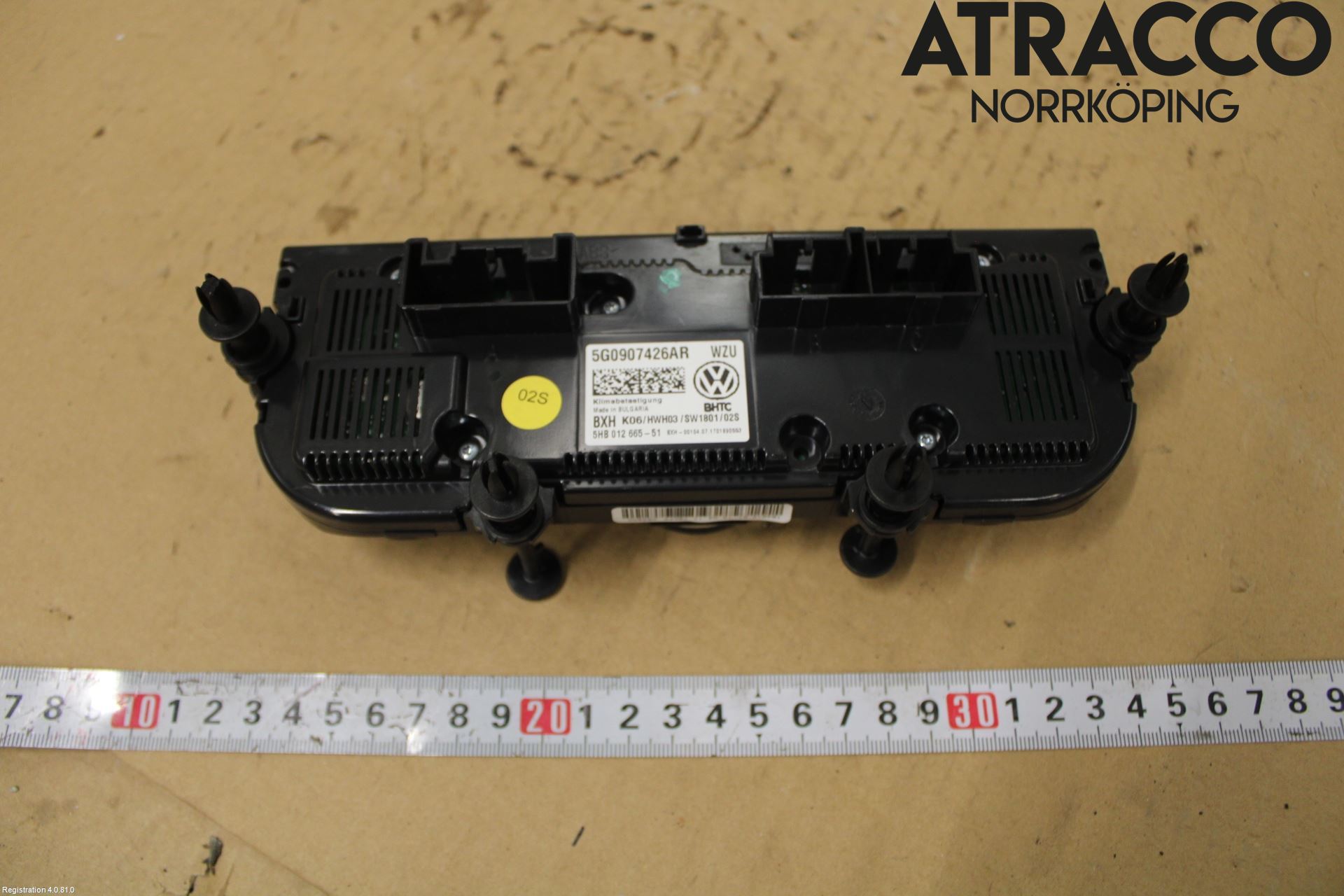 Volkswagen VW GOLF / E-GOLF VII 13-20 Varmeapparat Panel(Regulering)