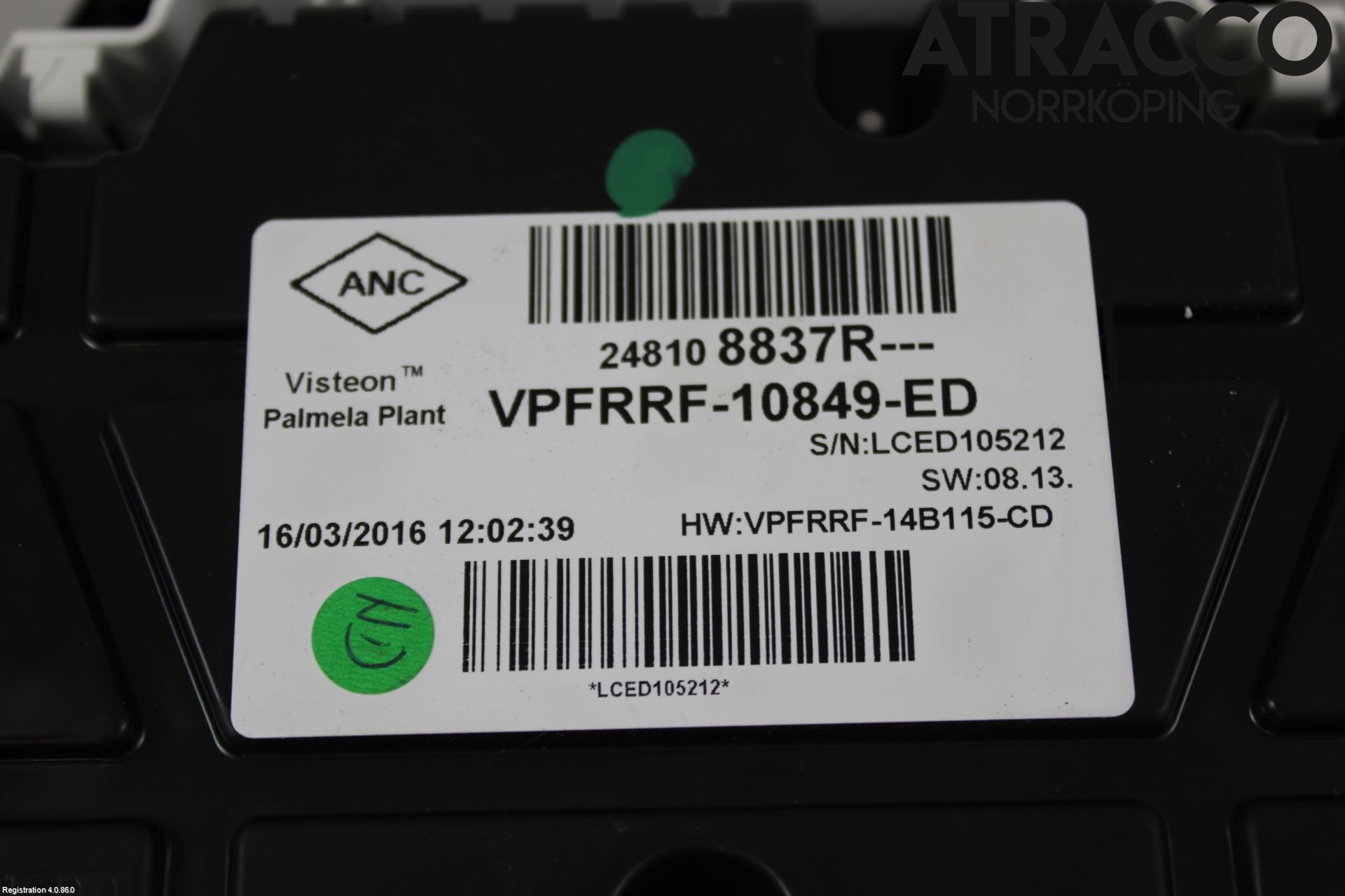 Renault CLIO IV 12-16 Instr Kombinert