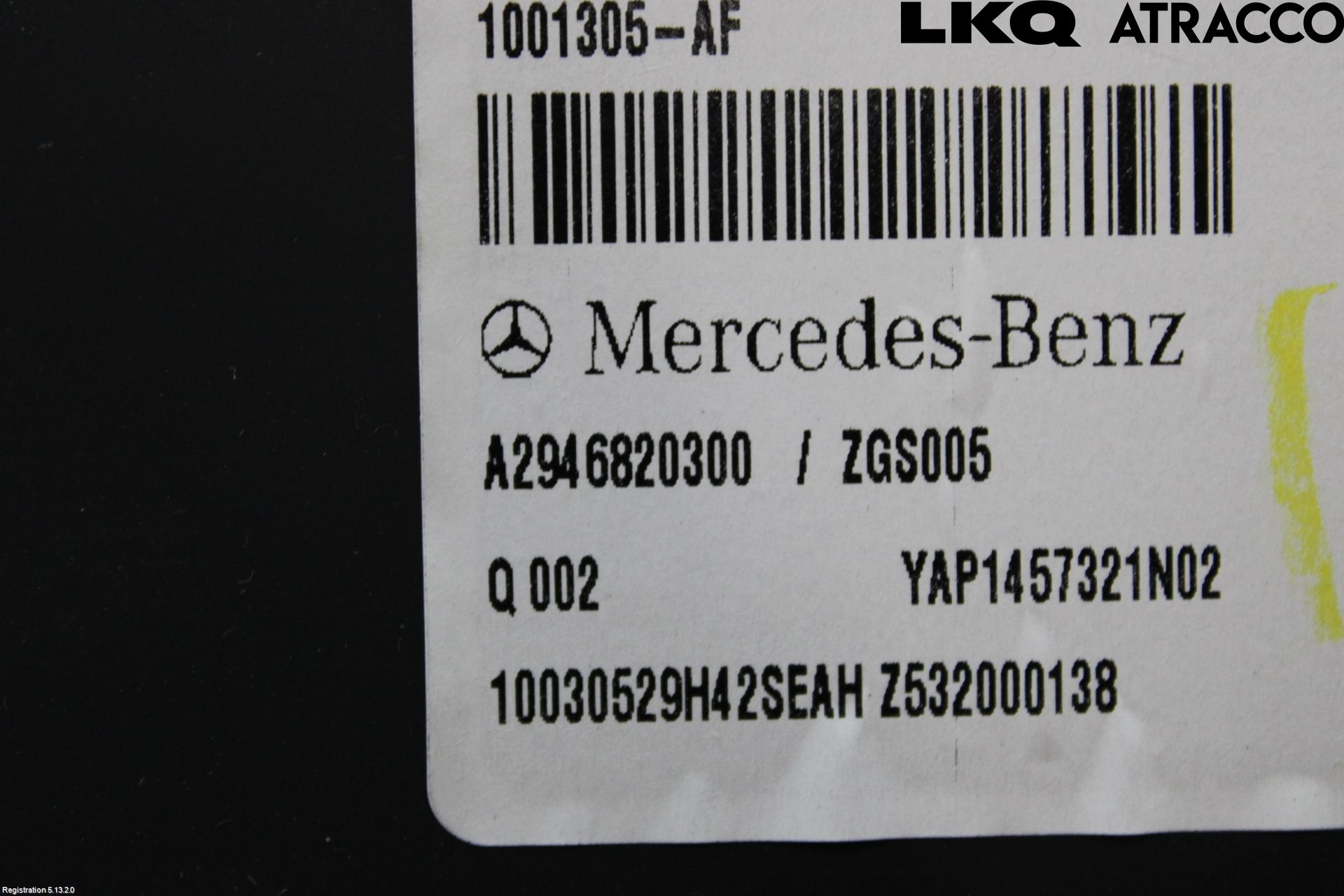 Mercedes-Benz MB EQE (V295) 22- Bakluke Bun (Utgår 5023)