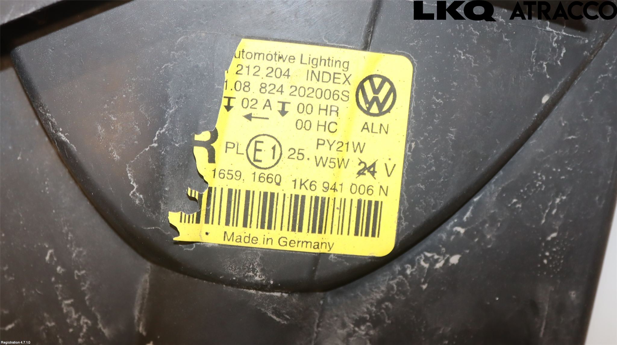 Volkswagen VW GOLF V 04-09 Frontlykt Høyre