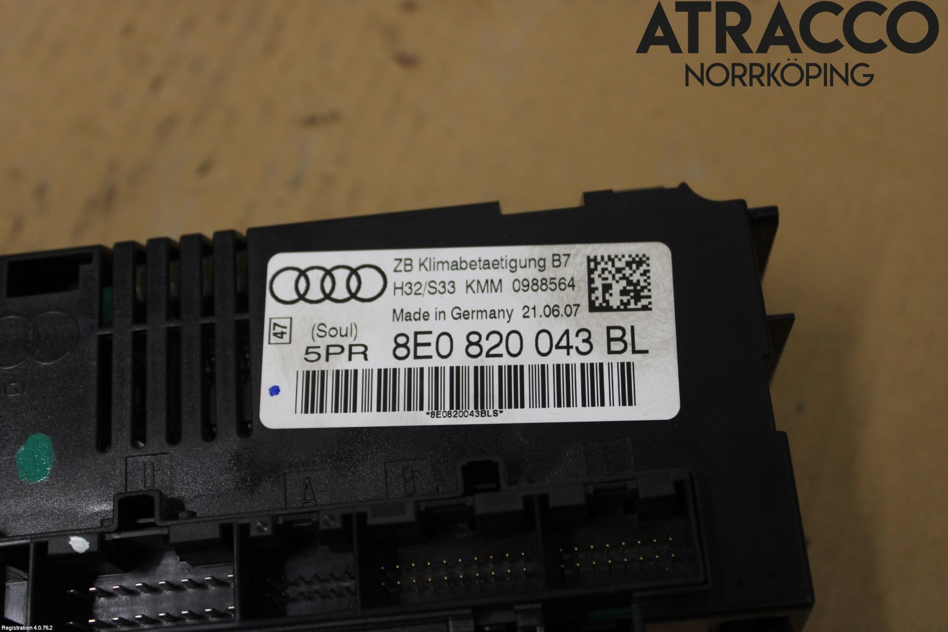 Audi A4/S4 05-07 Varmeapparat Panel(Regulering)