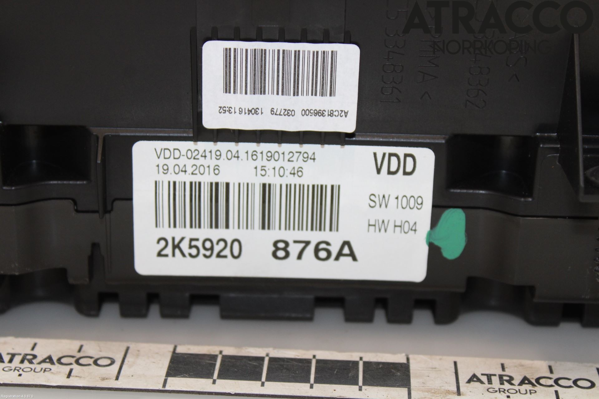 Volkswagen VW CADDY 16-20 Instr Kombinert