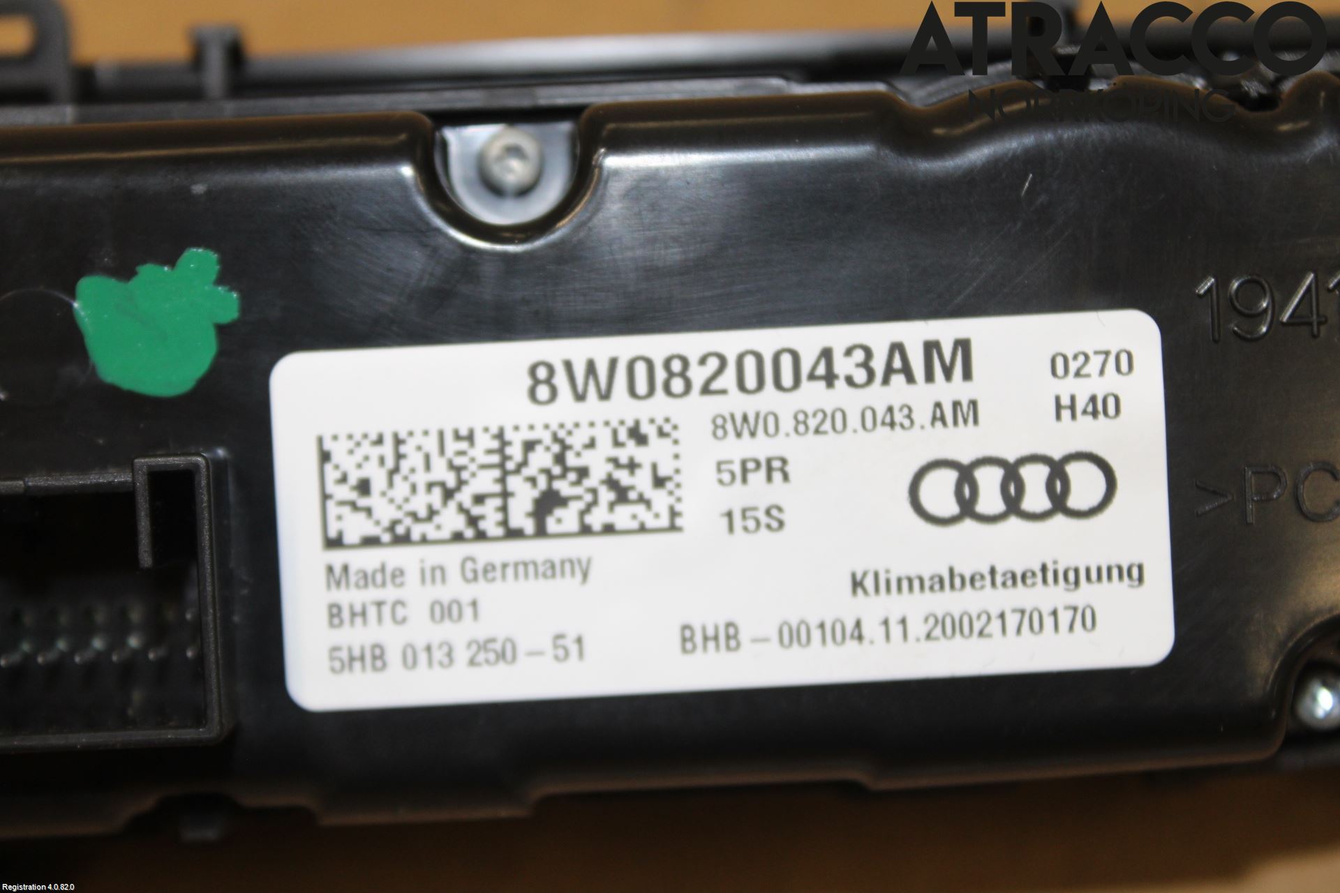 Audi A5 17- Varmeapparat Panel(Regulering)