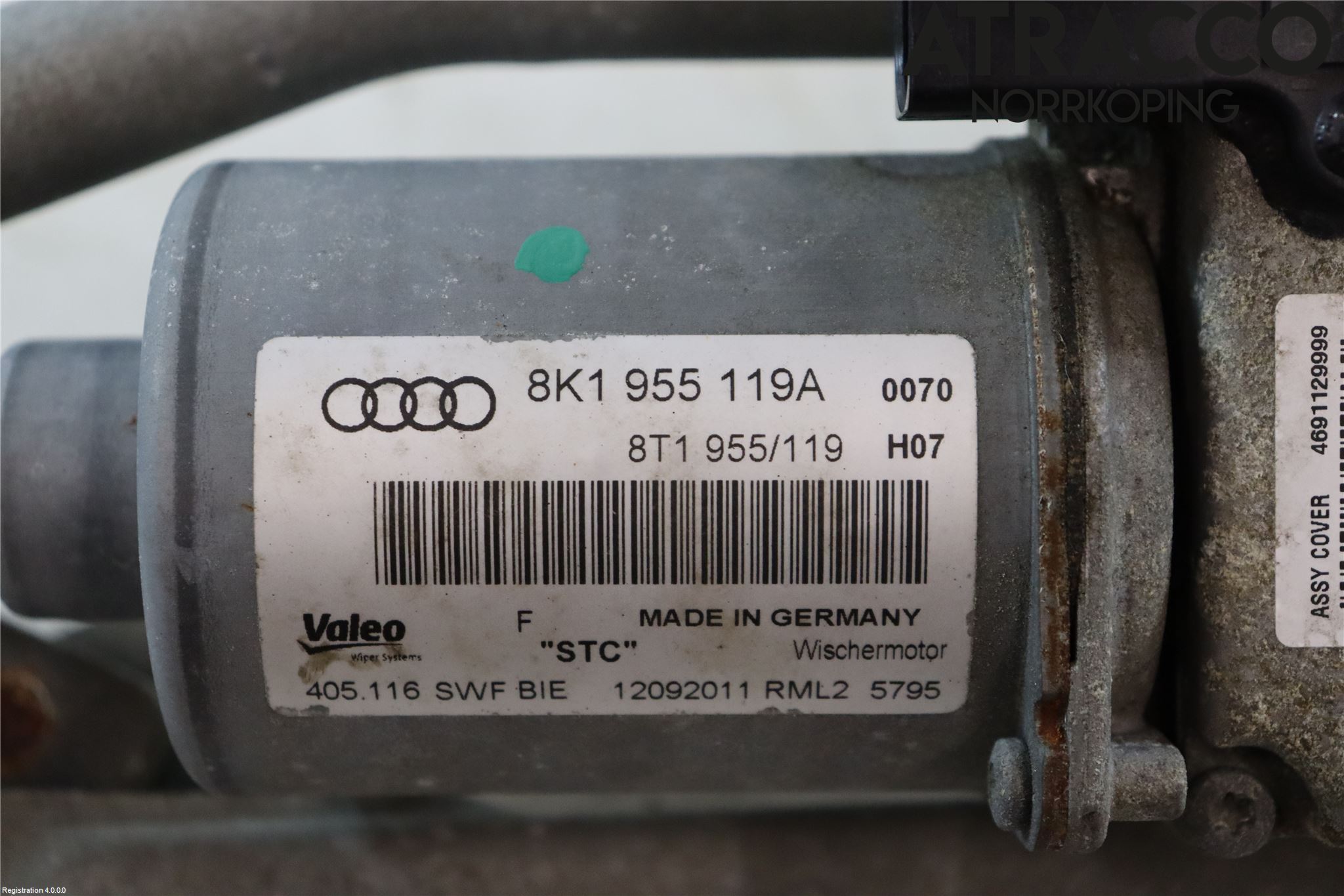 Audi A4/S4 08-11 Viskeroverføring Frontrute