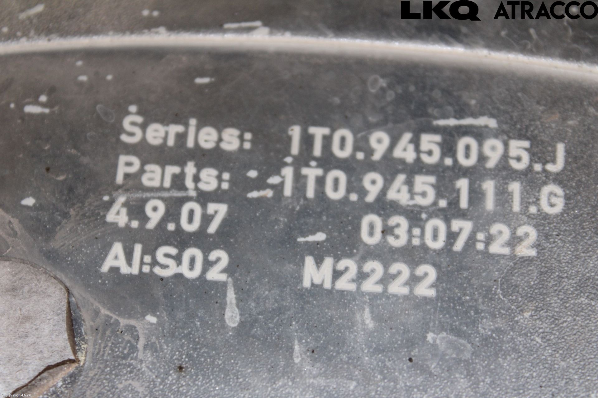 Volkswagen VW TOURAN 03-10 Baklykt Venstre