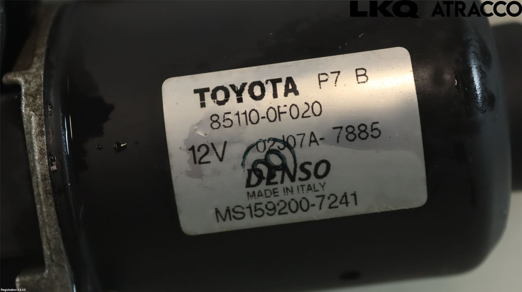 Toyota COROLLA VERSO 08-09 Viskeroverføring Frontrute