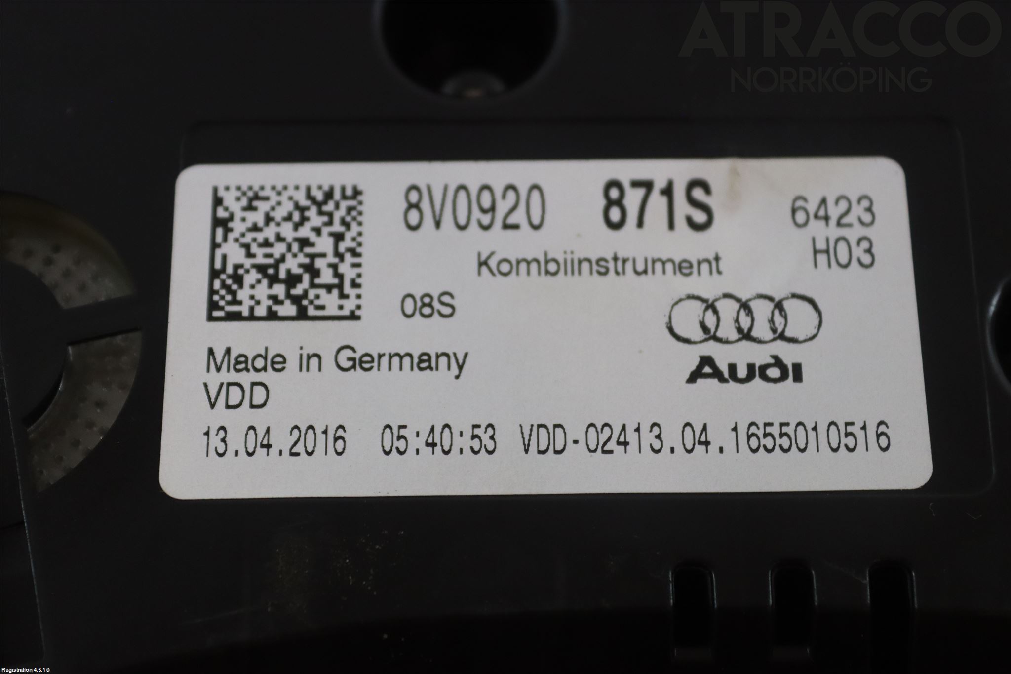 Audi A3/S3 8V 13-20 Instr Kombinert