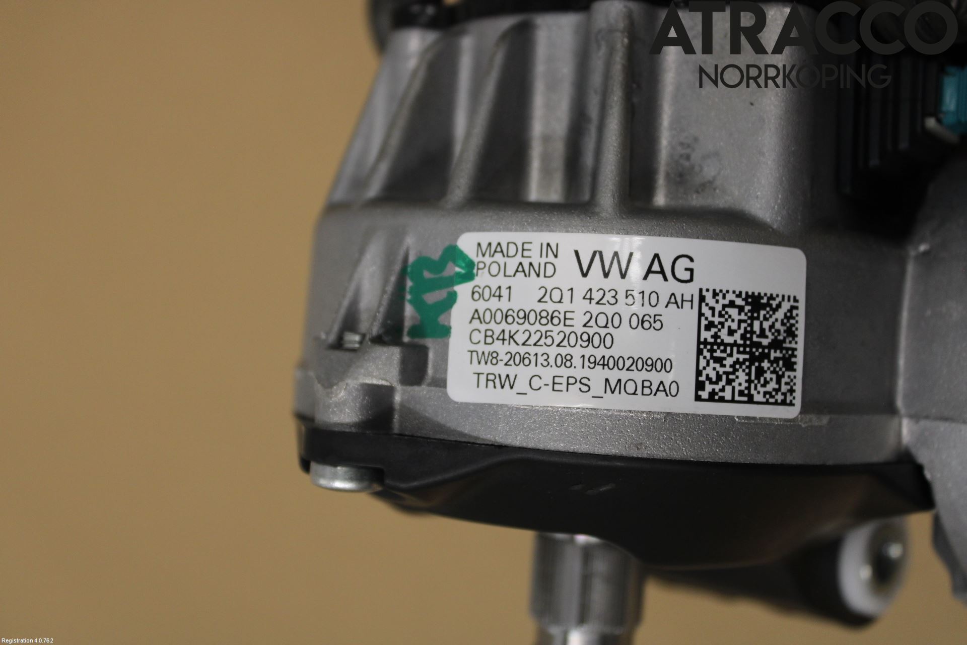 Volkswagen VW POLO VI 18->> Rattakselaggregat Innebygd Servo