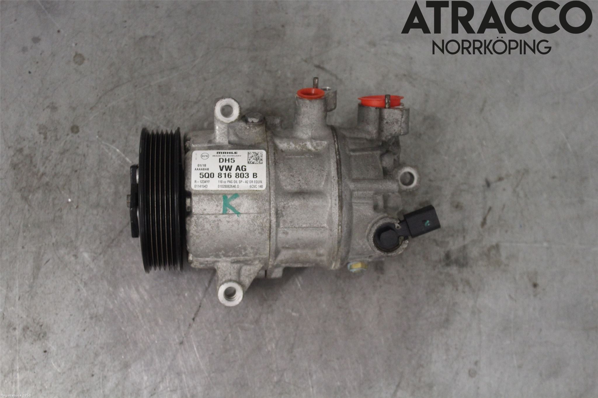 Volkswagen VW GOLF / E-GOLF VII 13-20 Varme Ac Kompressor