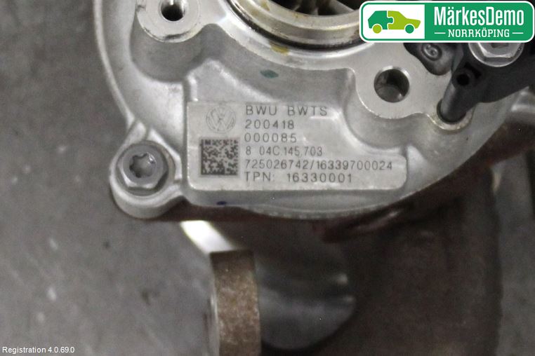 Volkswagen VW GOLF / E-GOLF VII 13-20 Turboaggregat