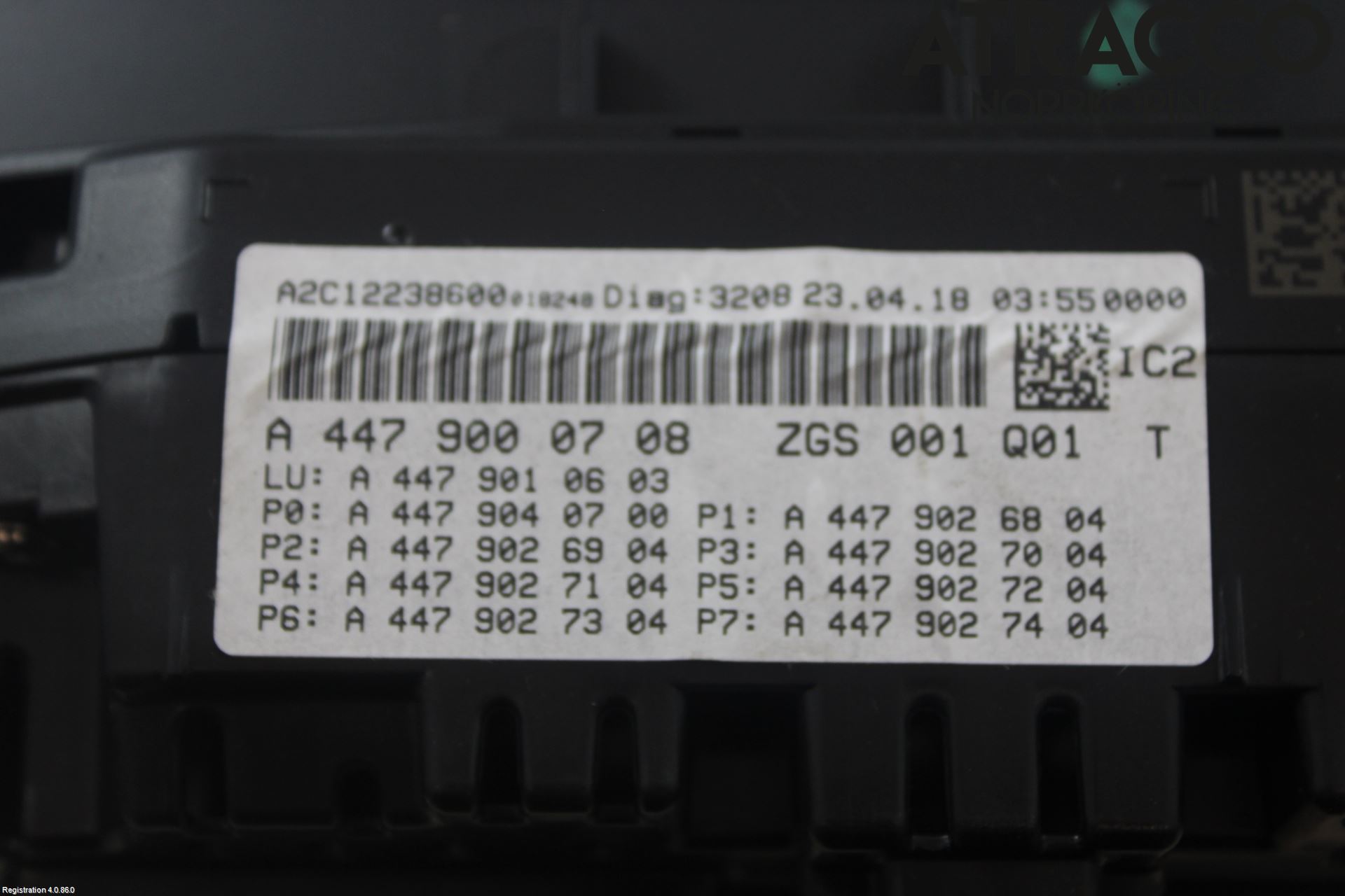 Mercedes-Benz MB VITO/V-KLASS (W640,W447,W448) 14- Instr Kombinert