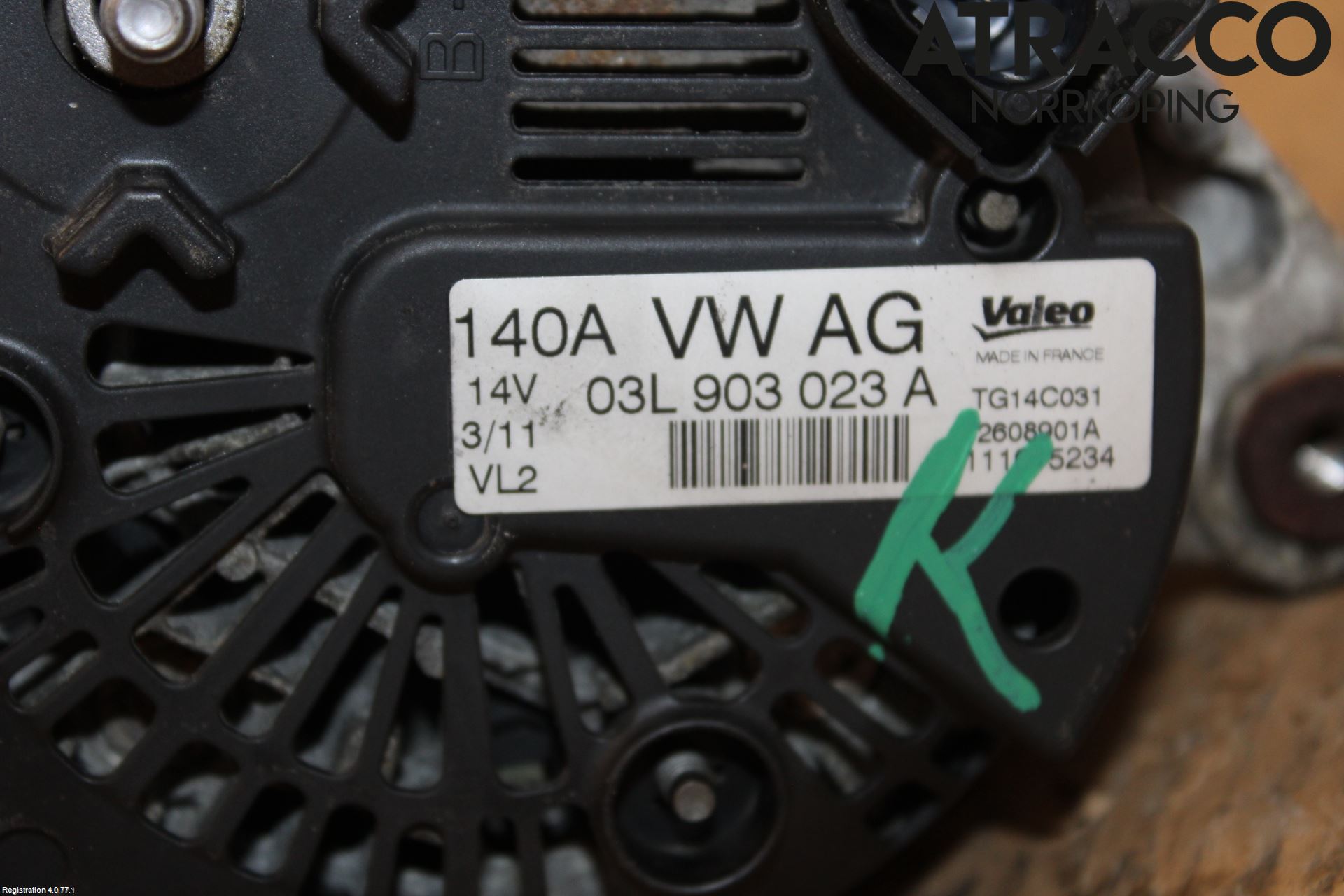 Volkswagen VW GOLF VI 09-13 Dynamo