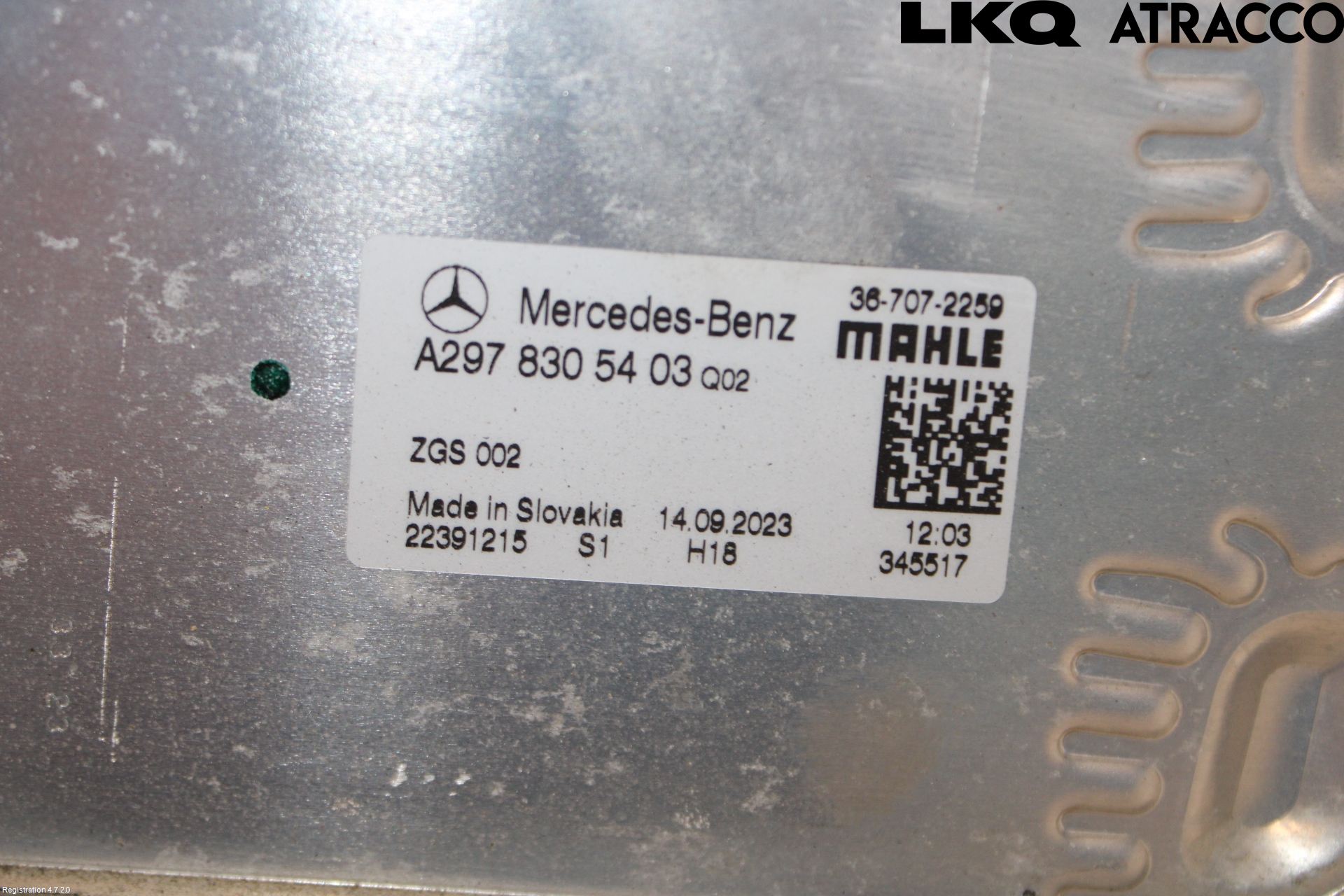 Mercedes-Benz MB EQE SUV (X294) 22- Varmeapparat Register Med Ac
