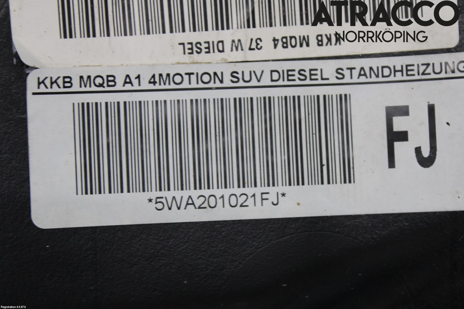 Volkswagen VW T-ROC 18- Drivstofftank Diesel