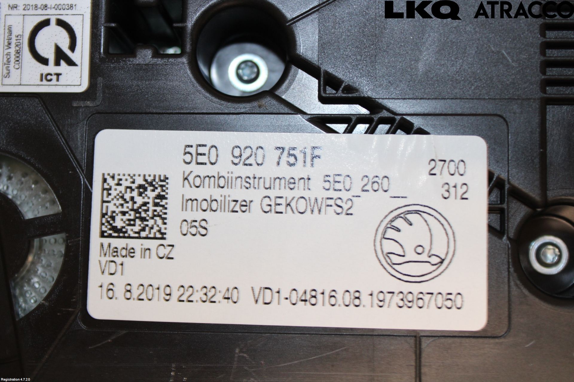 Skoda OCTAVIA (5E) 13-20 Instr Kombinert