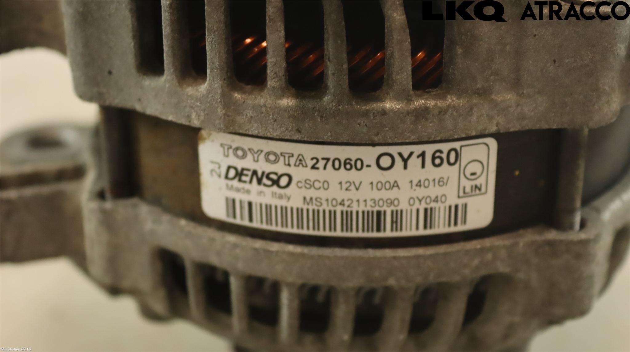 Toyota YARIS XP130 15-20 Dynamo