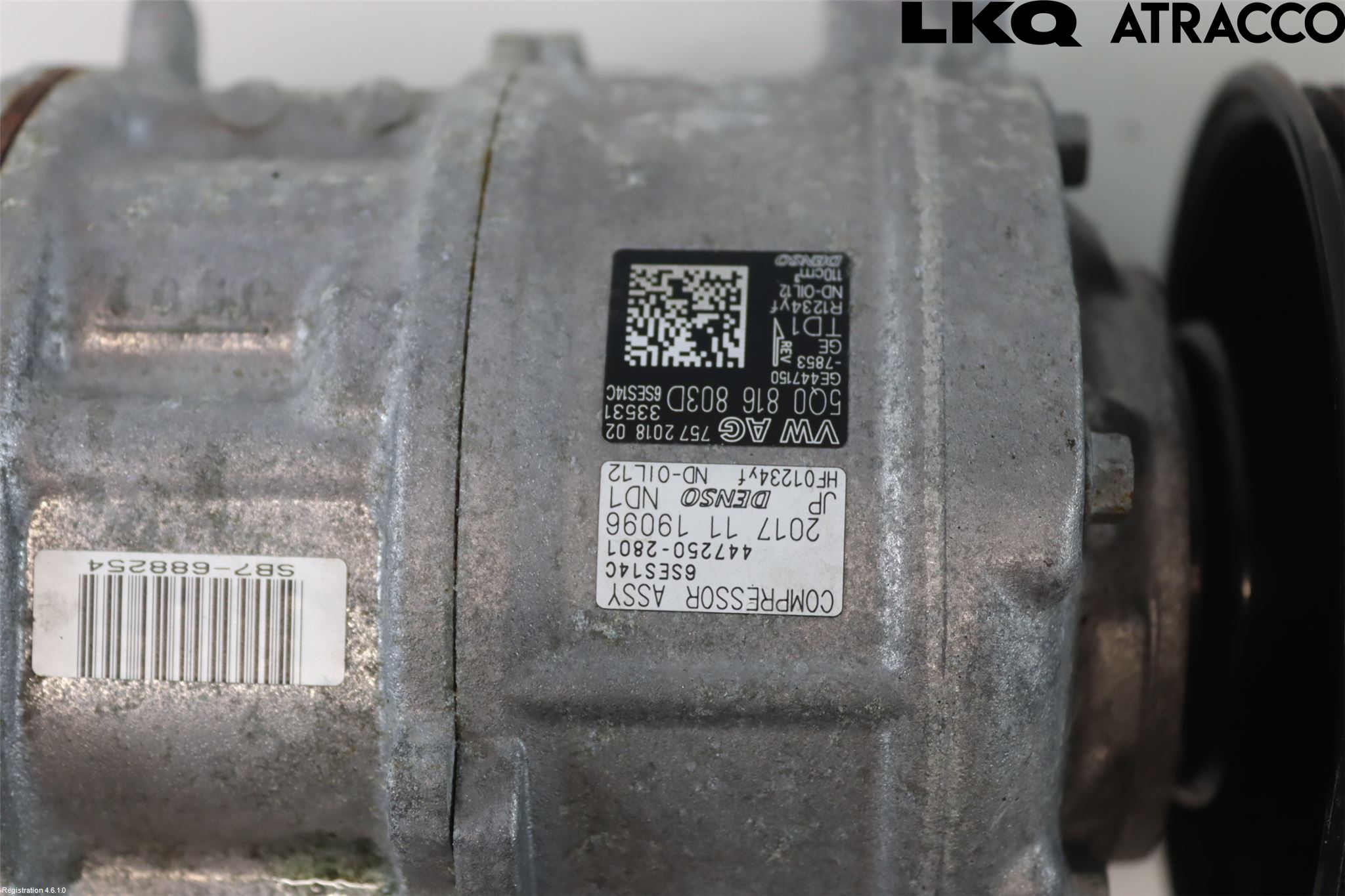 Volkswagen VW GOLF / E-GOLF VII 13-20 Varme Ac Kompressor
