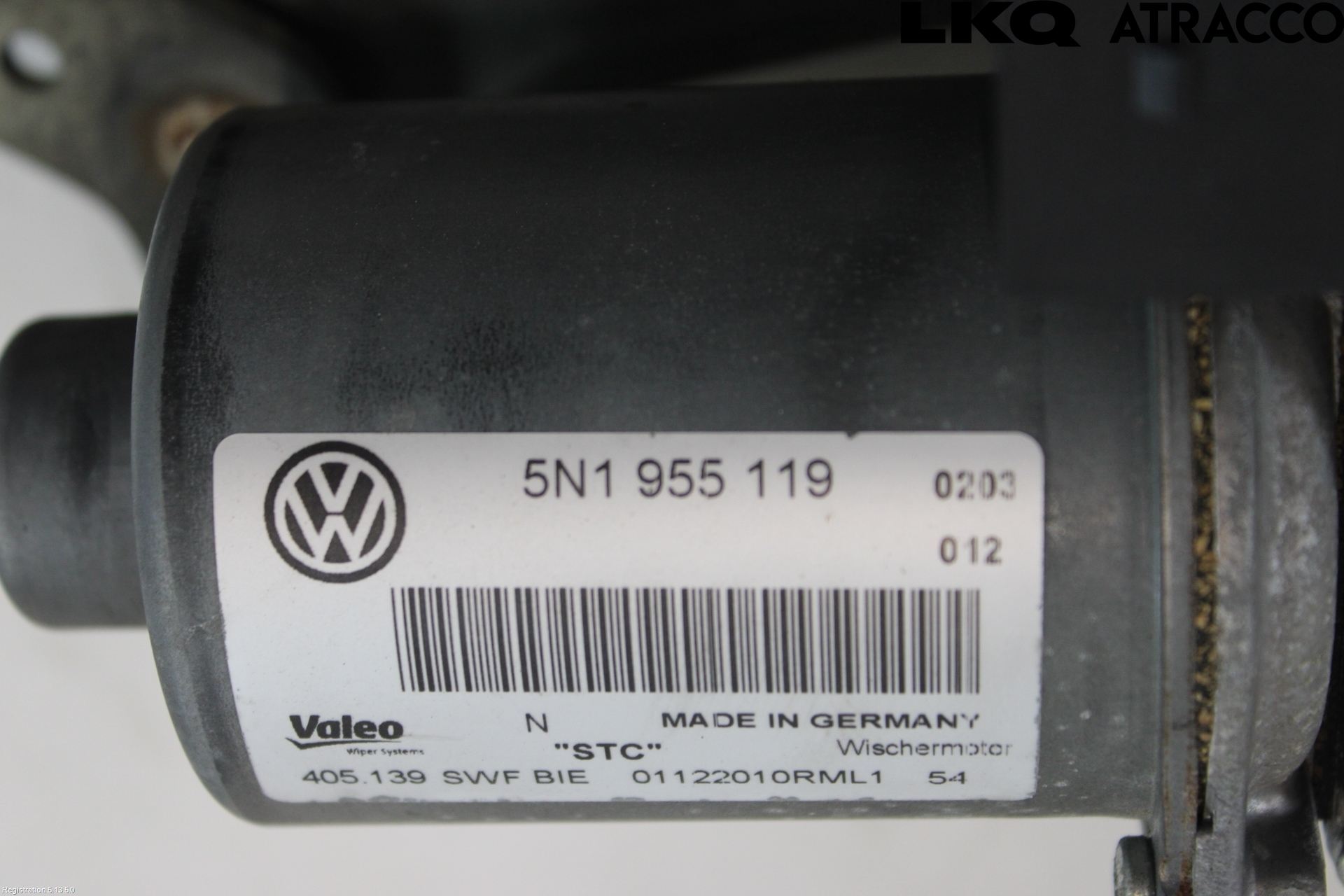 Volkswagen VW TIGUAN 07-16 Viskeroverføring Frontrute