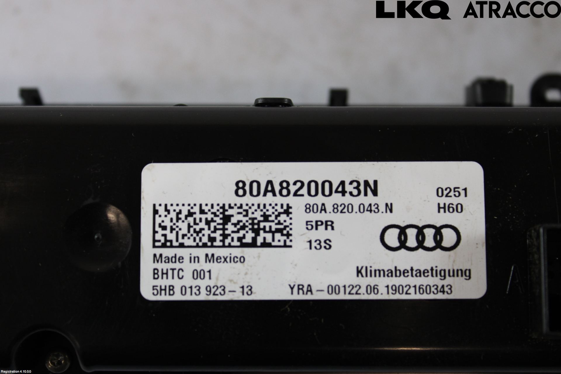 Audi Q5/SQ5 17- Varmeapparat Panel(Regulering)