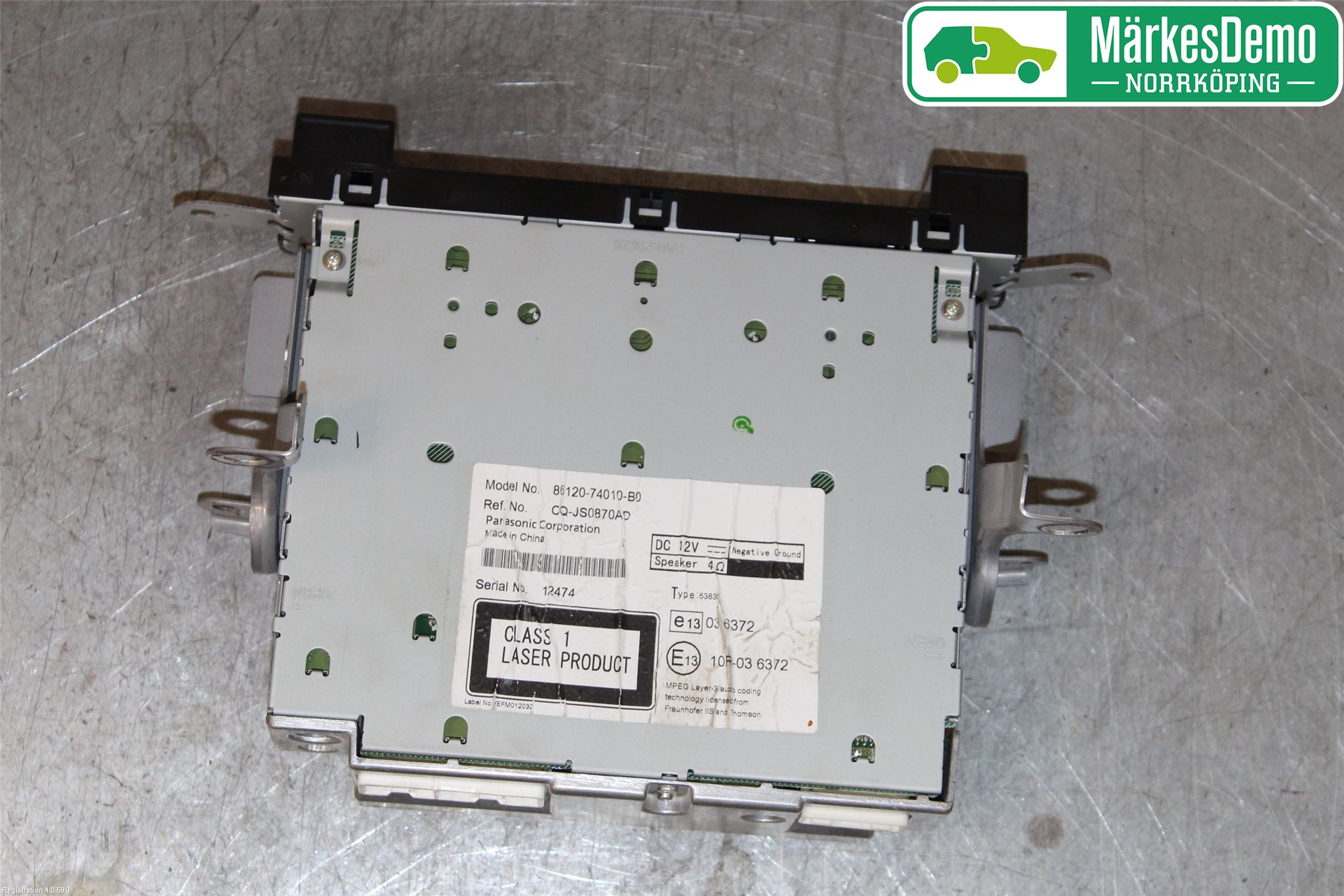 Toyota iQ Stereo Radio Med Cd