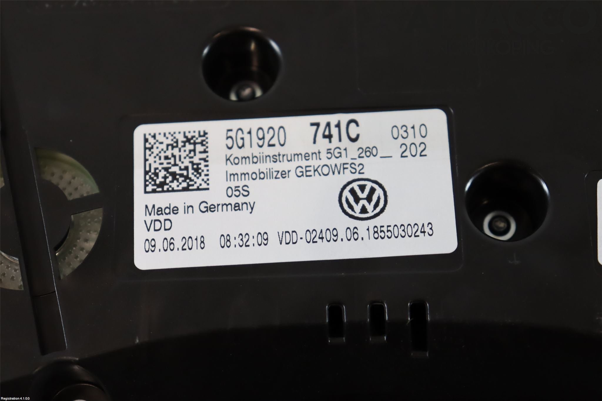 Volkswagen VW GOLF / E-GOLF VII 13-20 Instr Kombinert