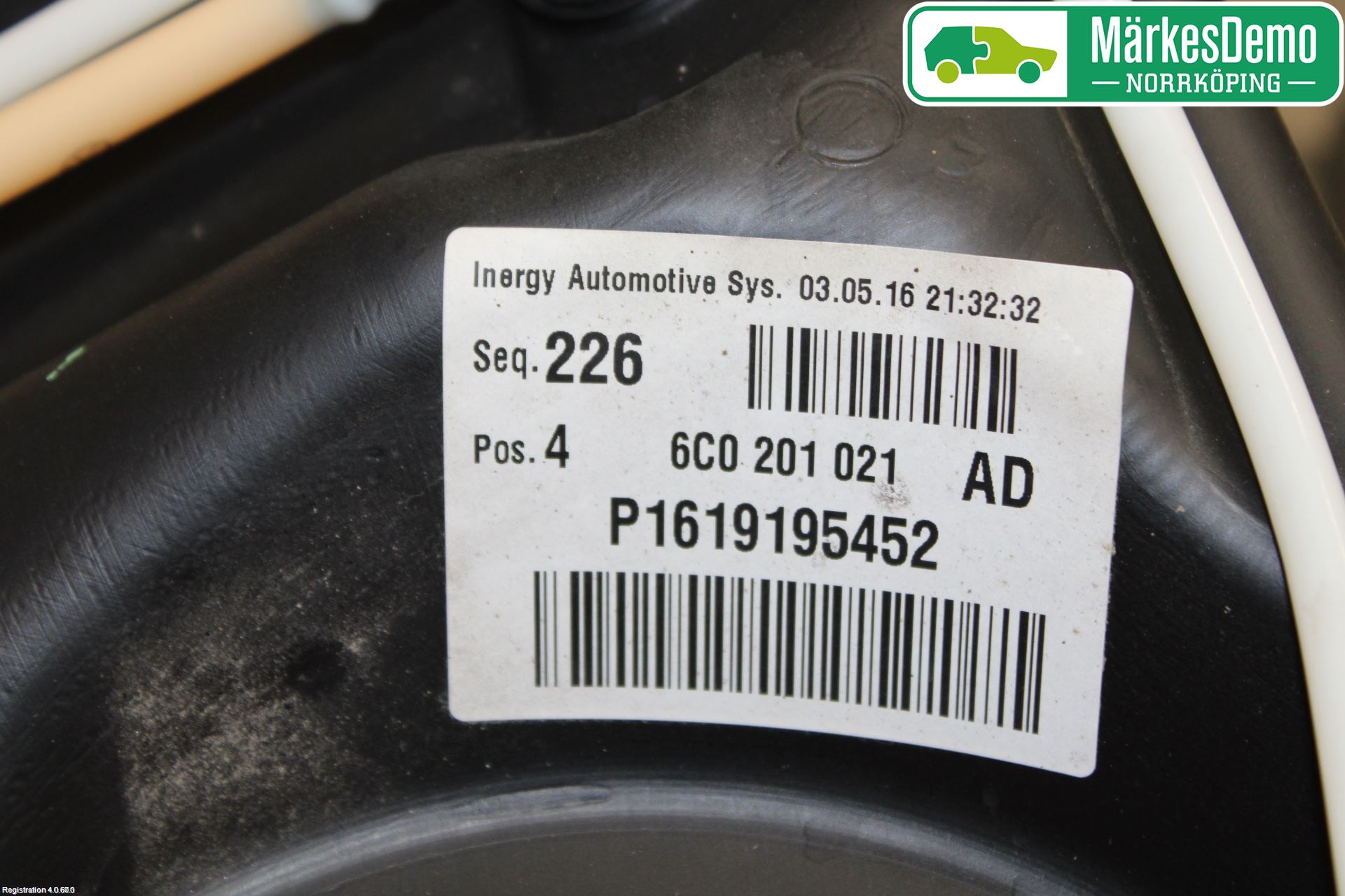 Audi A1/S1 11-18 Drivstofftank Innsprøytning