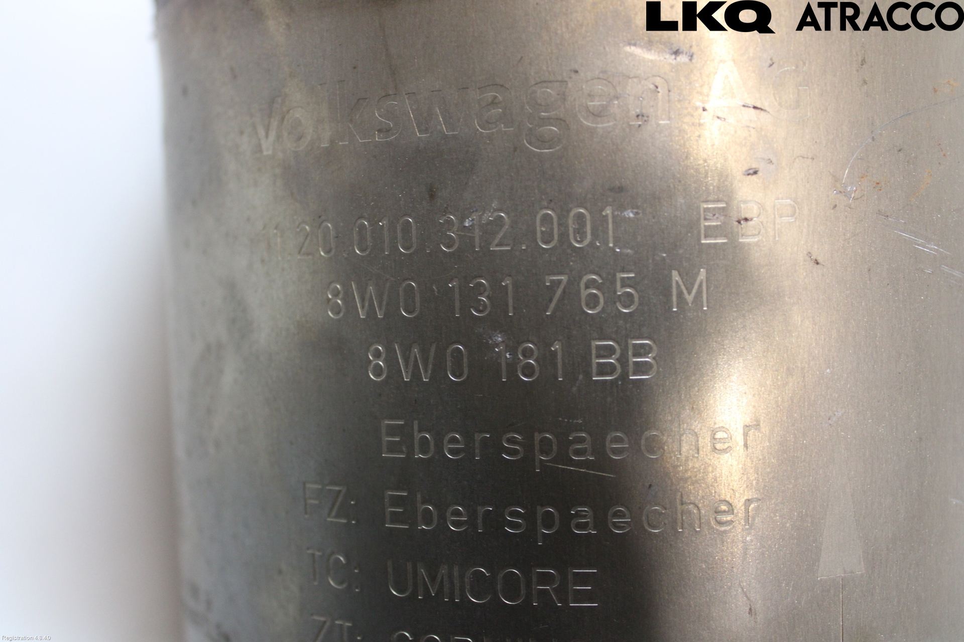 Audi A5 17- Eksos Partikketfilter