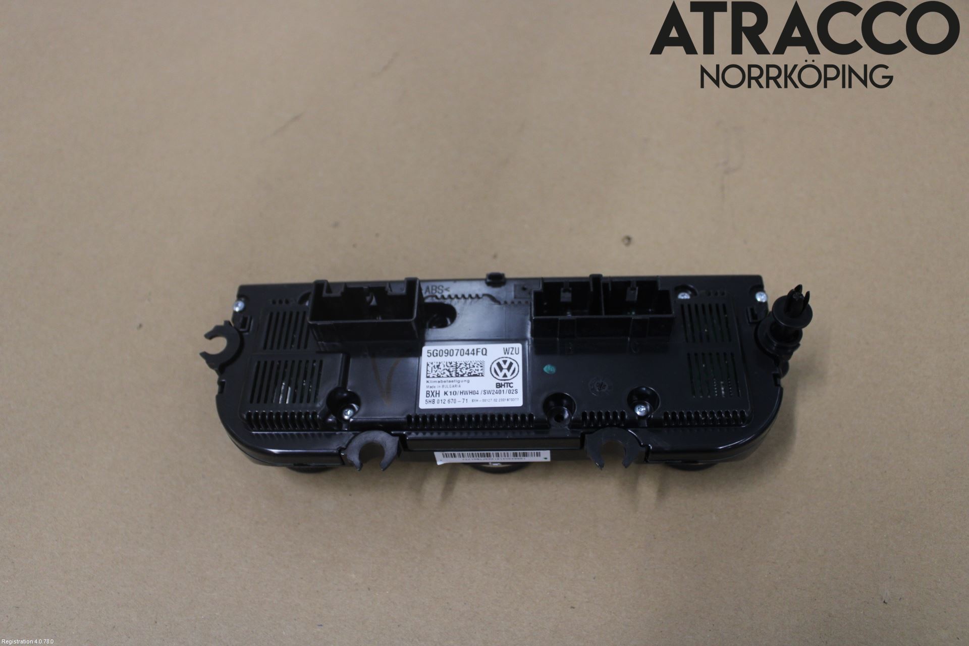 Volkswagen VW GOLF / E-GOLF VII 13-20 Varmeapparat Panel(Regulering)