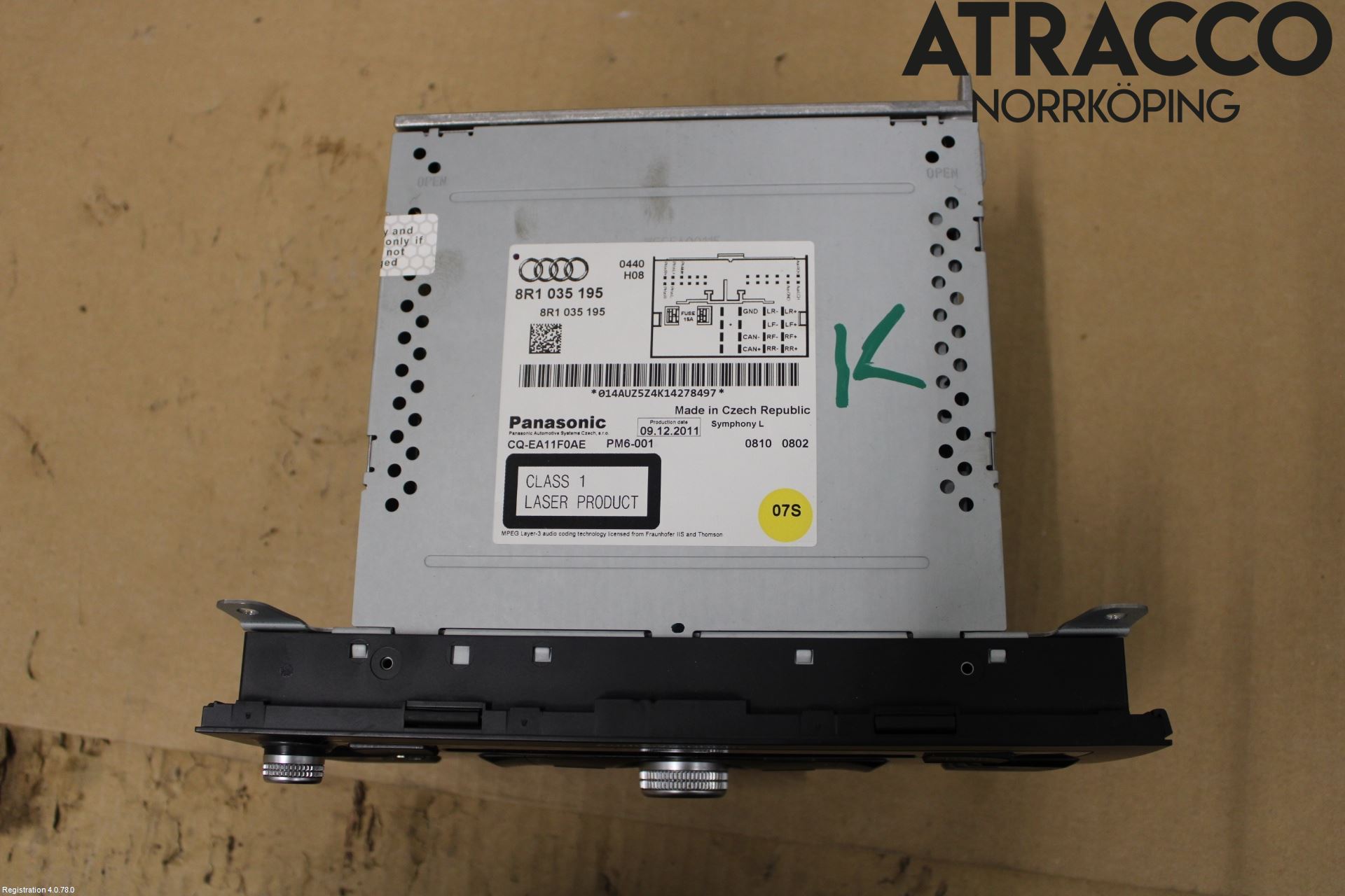 Audi A5 07-16 Stereo Radio Med Cd