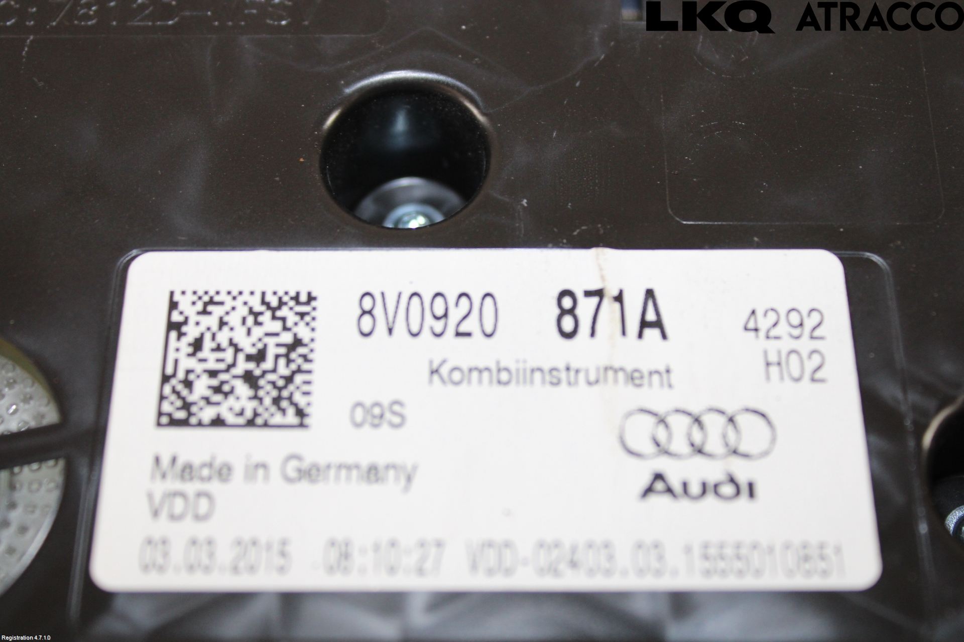 Audi A3/S3 8V 13-20 Instr Kombinert