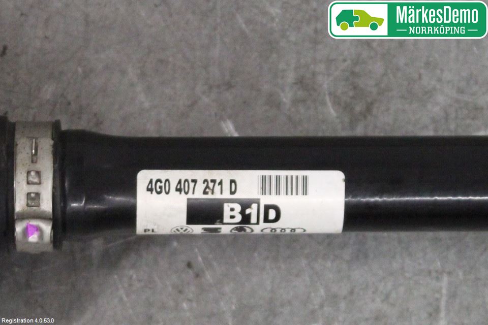 Audi A6/S6 4G 11-18 Drivaksel Foran Kompl Venstre