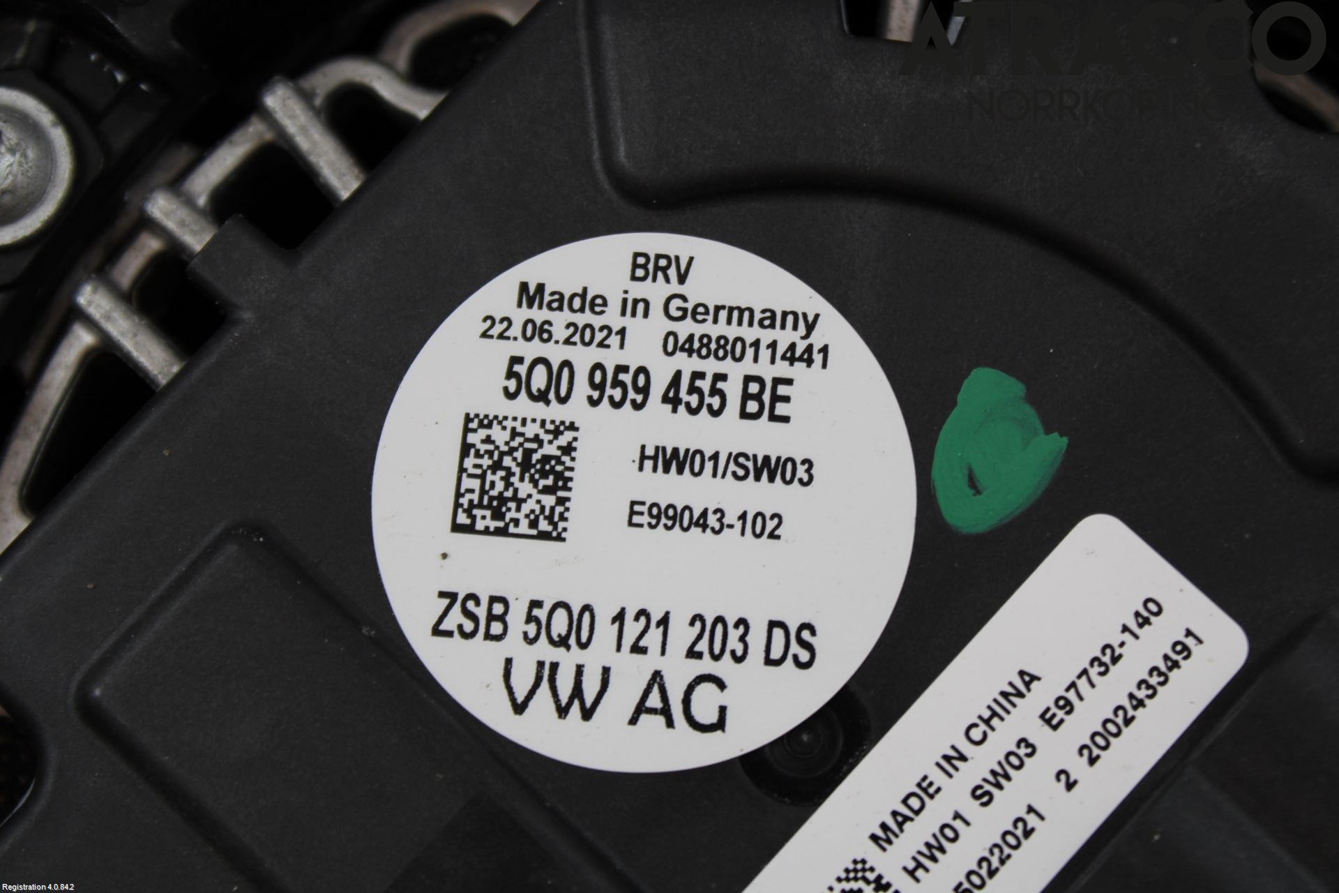 Audi A3/S3 8Y 21- Kjølevifte Elektrisk