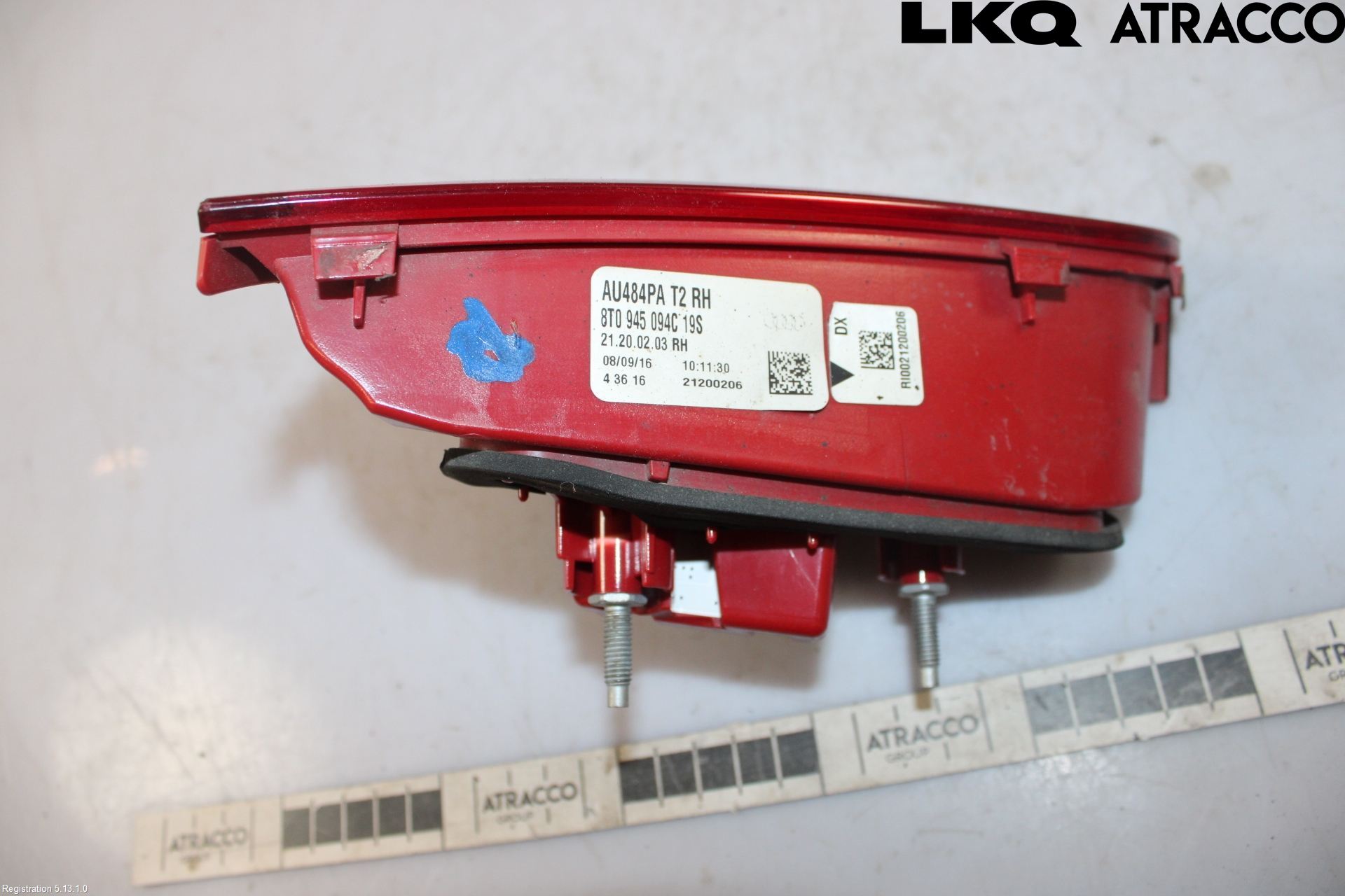 Audi A5 07-16 Baklykt Høyre  På Luke(Indre)