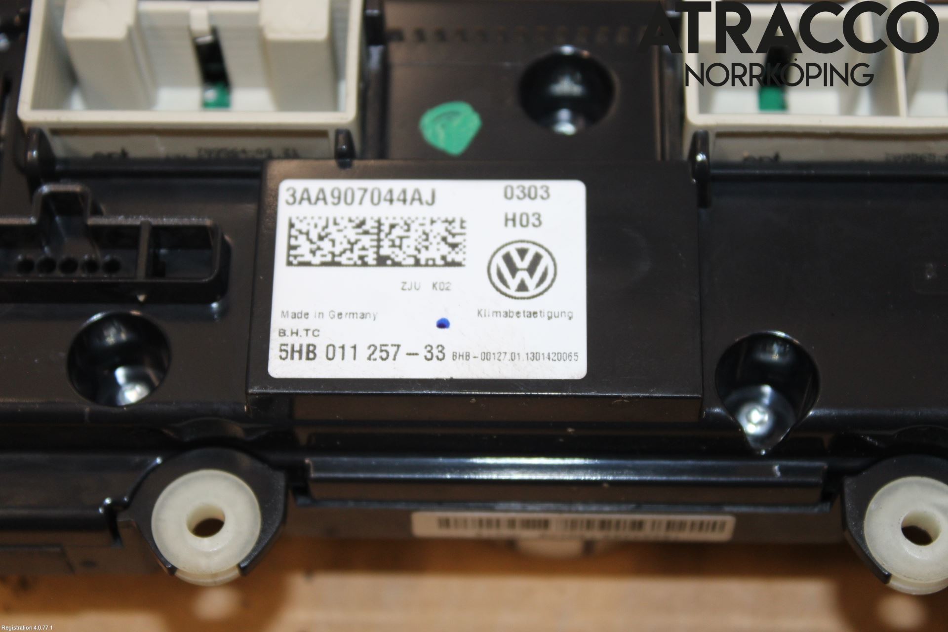 Volkswagen VW TOURAN 10-15 Varmeapparat Panel(Regulering)