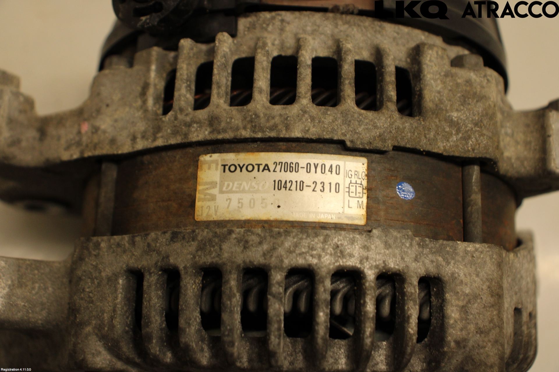 Toyota YARIS XP90 06-11 Dynamo