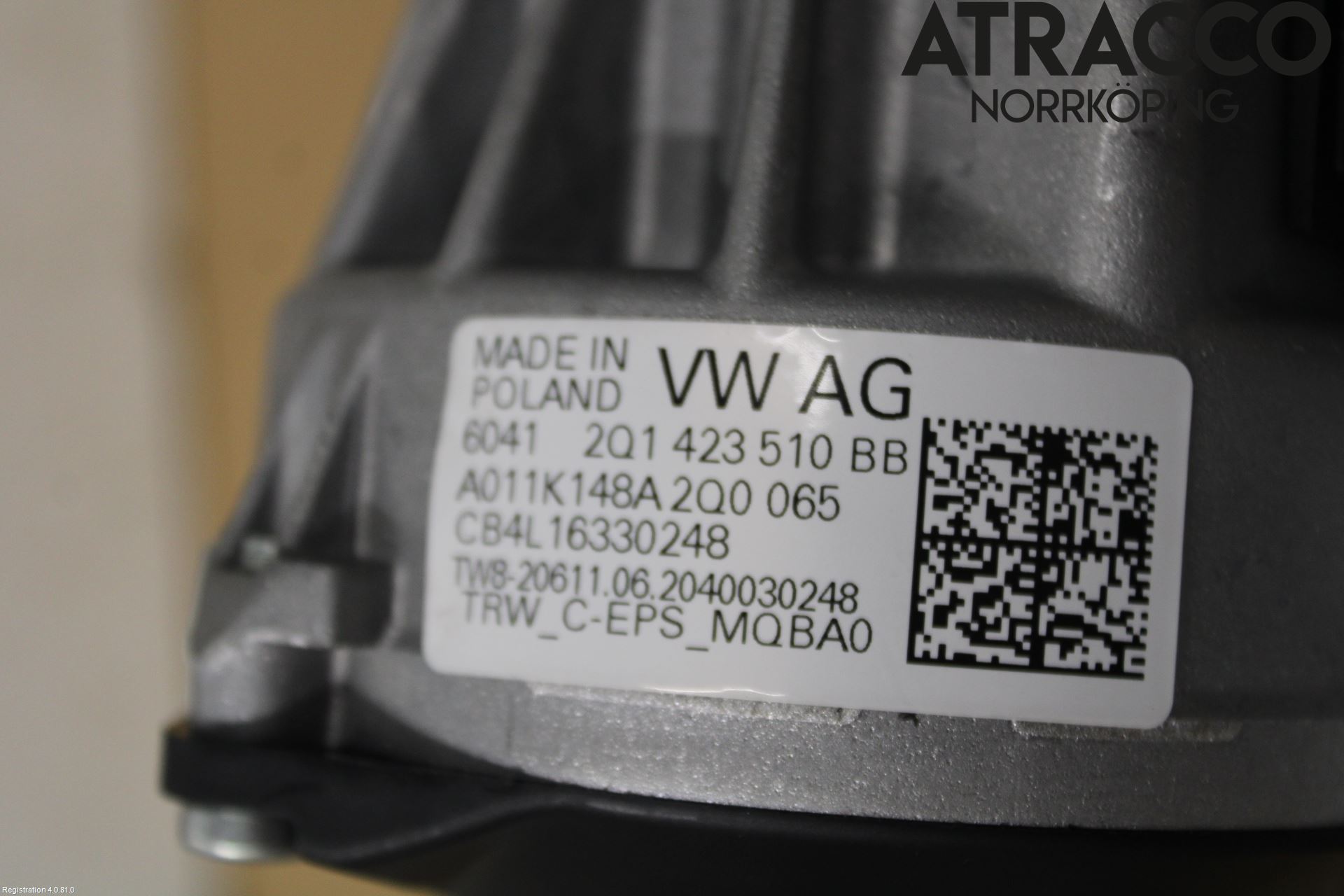 Audi A1 19- Rattakselaggregat Innebygd Servo