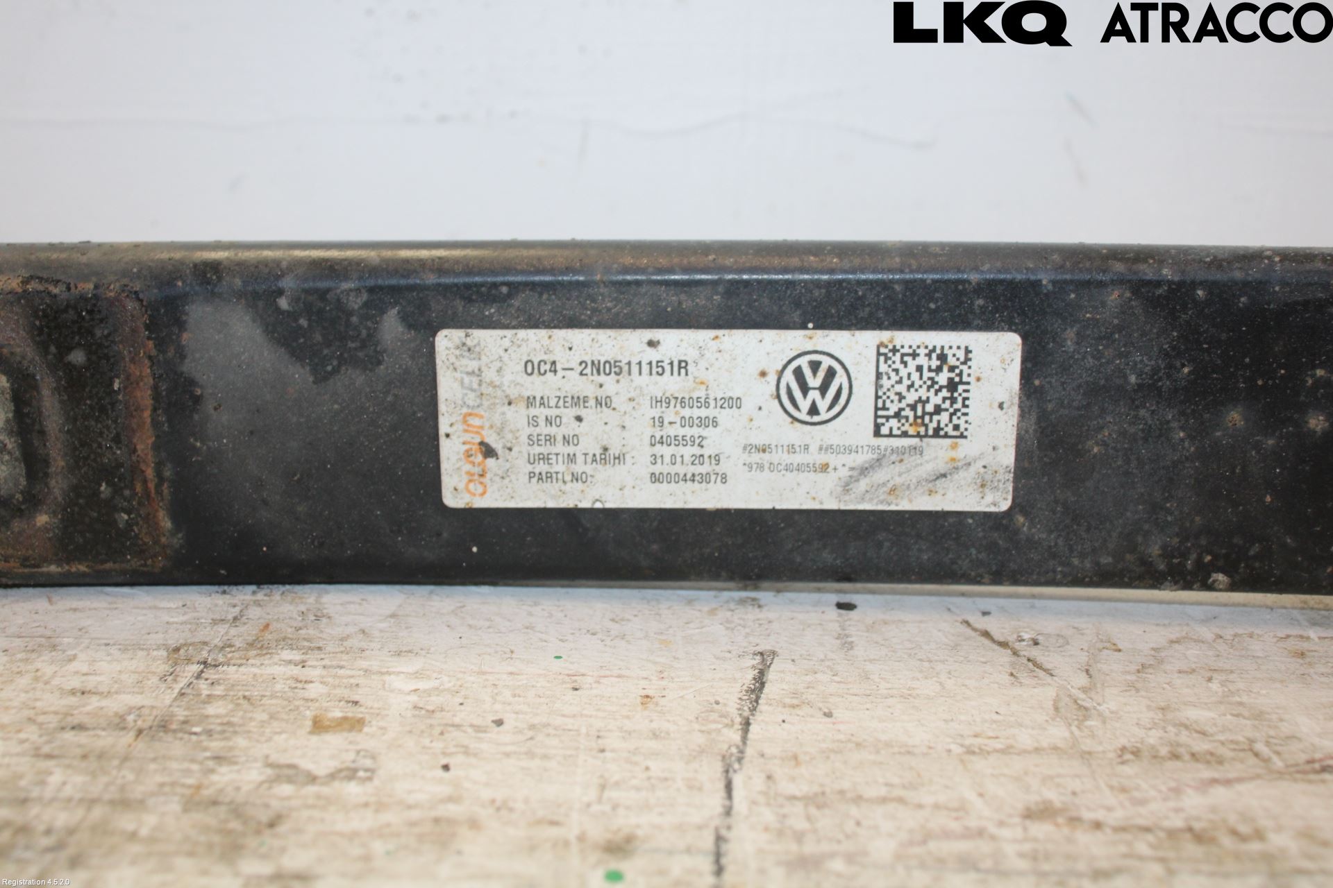 Volkswagen VW CRAFTER II / E-CRAFTER 17- Bladfjærfeste Bak