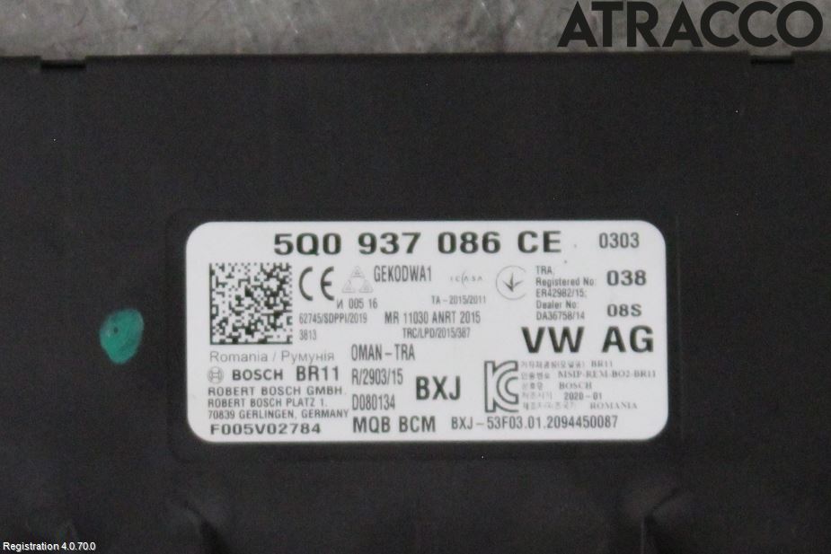Volkswagen VW PASSAT 15-19 Styreenhet Klima