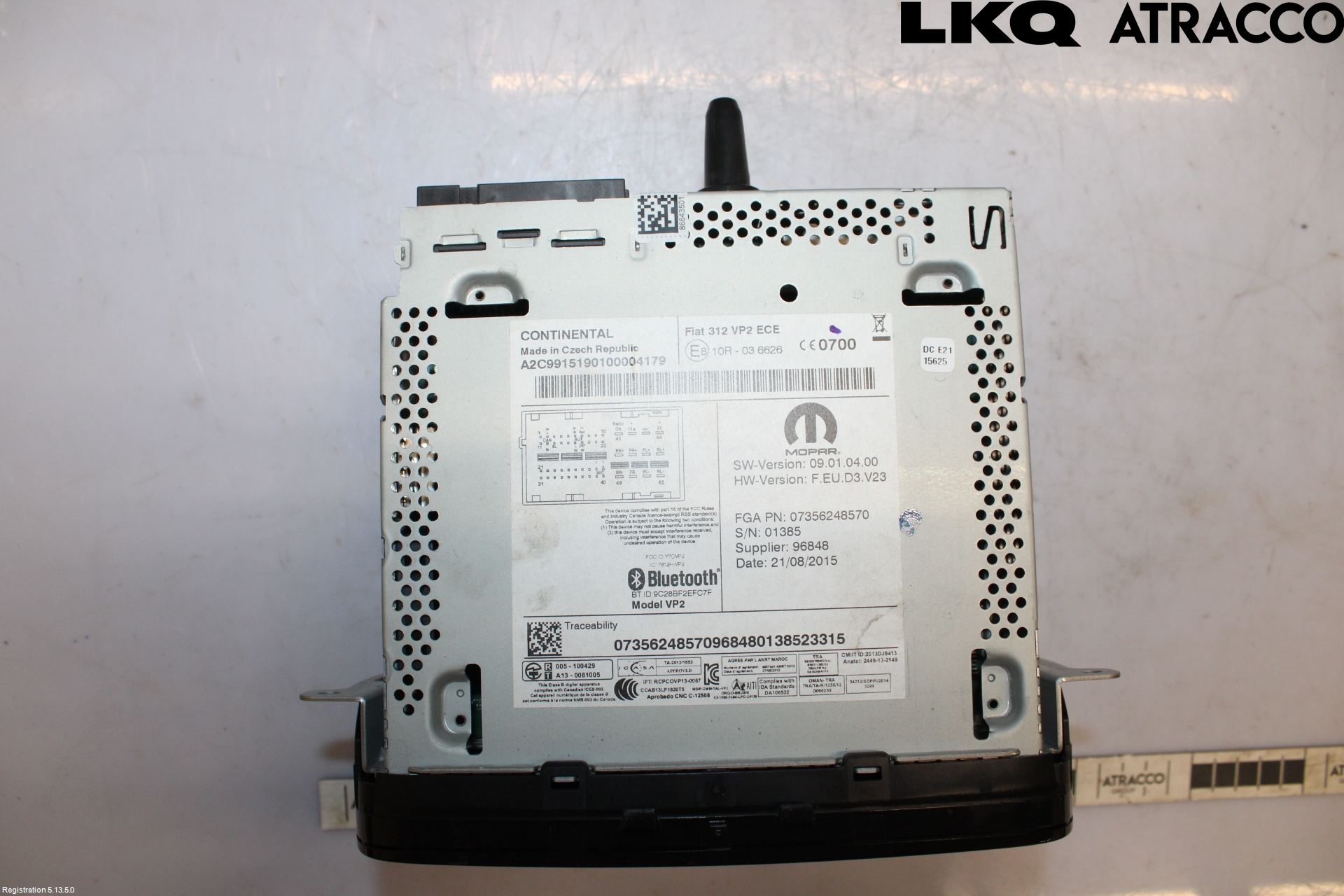 Fiat 500 07- Stereo Radio Med Cd