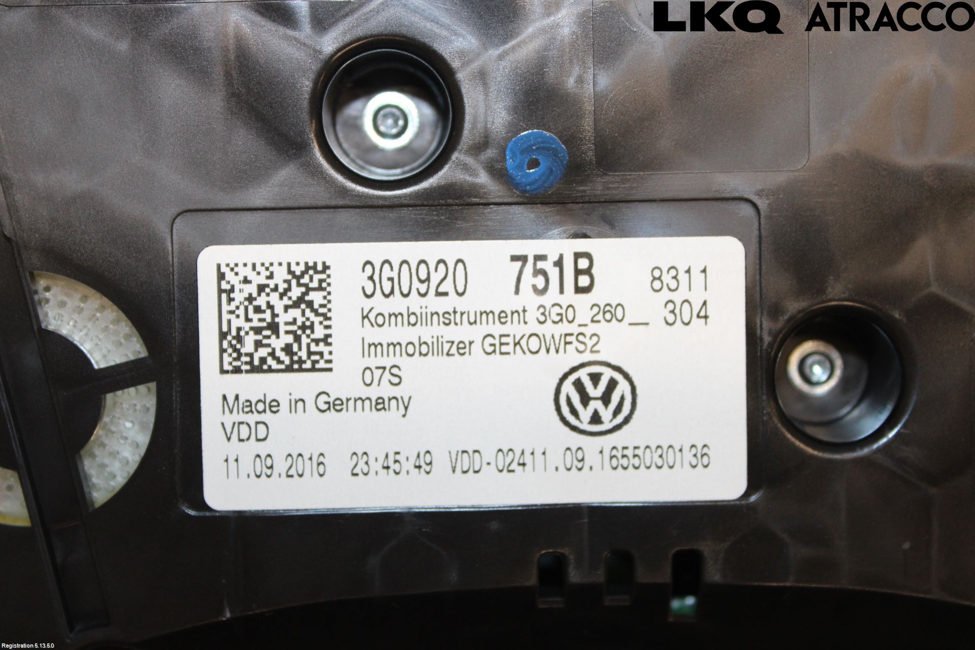 Volkswagen VW PASSAT 15-19 Instr Kombinert