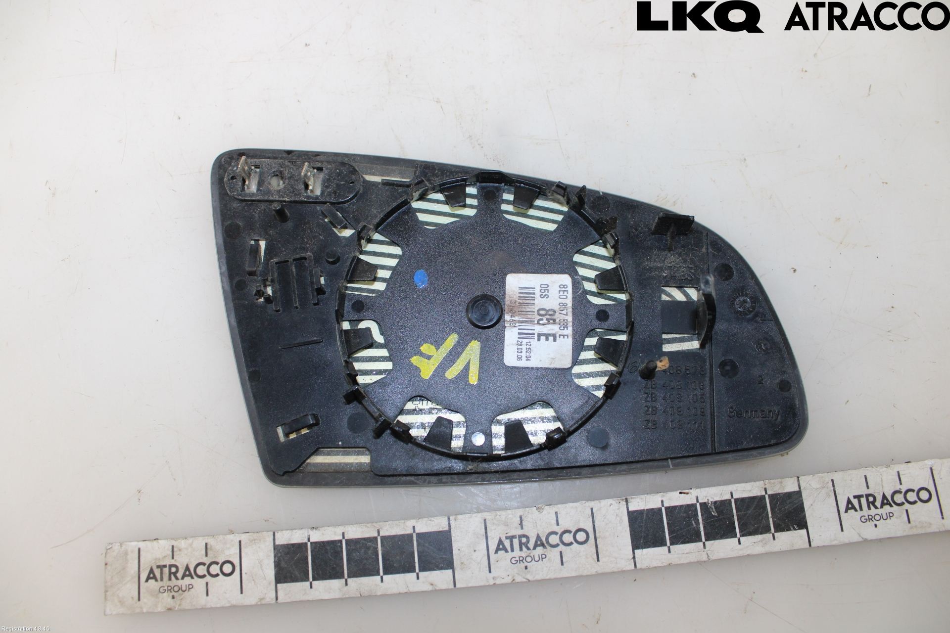 Audi A4/S4 05-07 Speil Glass V