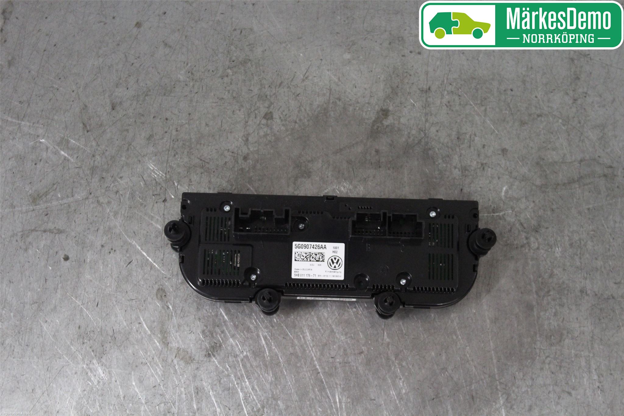 Volkswagen VW GOLF / E-GOLF VII 13-20 Varmeapparat Panel(Regulering)
