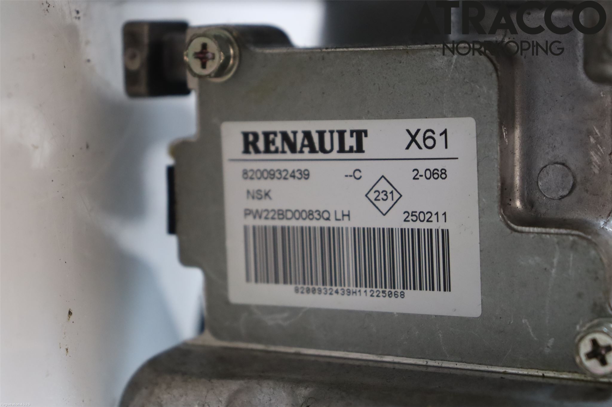 Renault KANGOO II 08-14 Rattakselaggregat Innebygd Servo