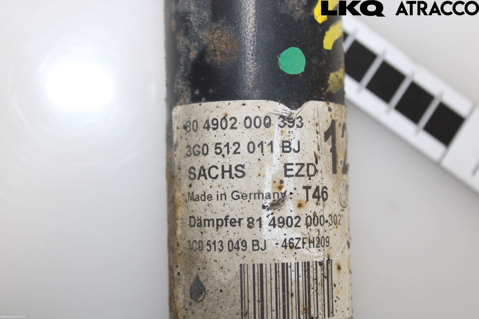 Volkswagen VW PASSAT 11-14 Støtdemper Bak