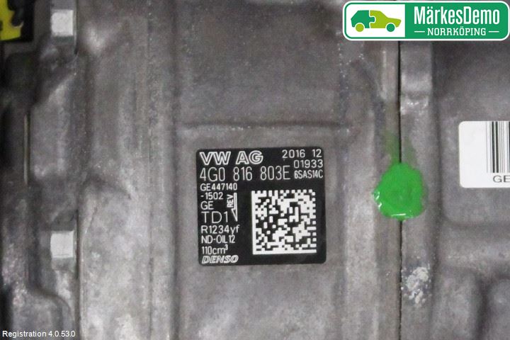 Audi A6/S6 4G 11-18 Varme Ac Kompressor